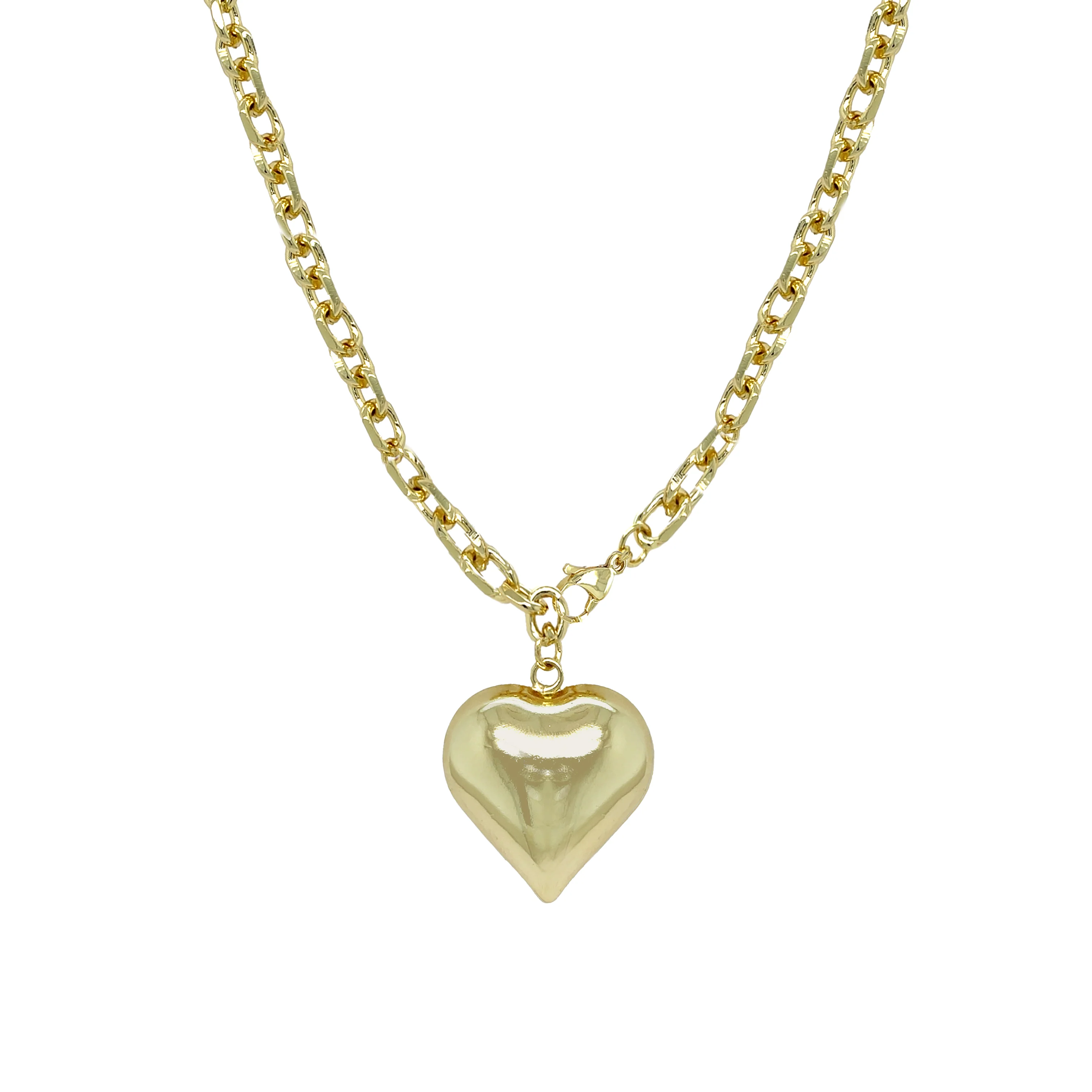 Puff Heart Necklace - Image 3