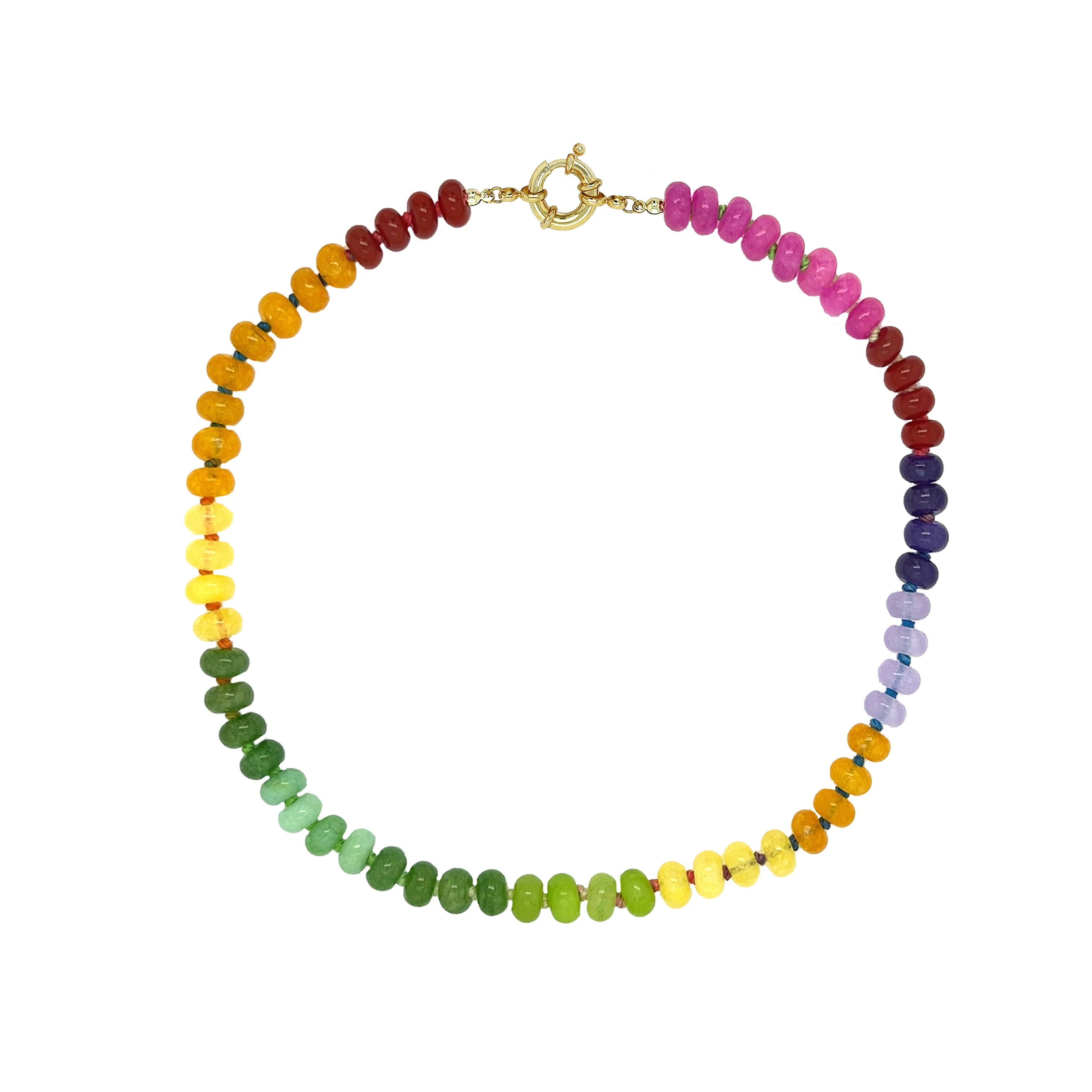 Rainbow Beaded Necklace