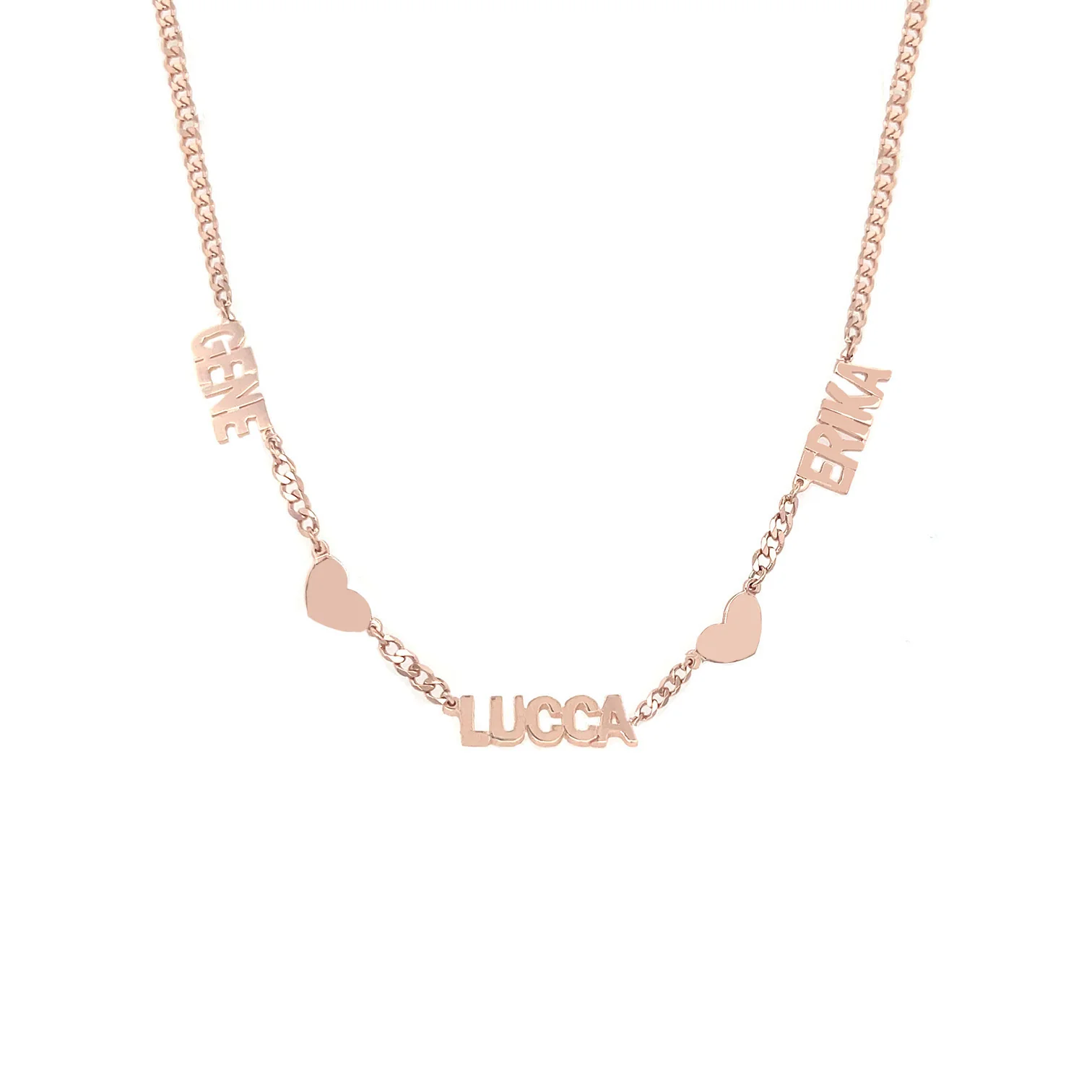 14K Rose Gold Personalized Name Necklace - Image 3