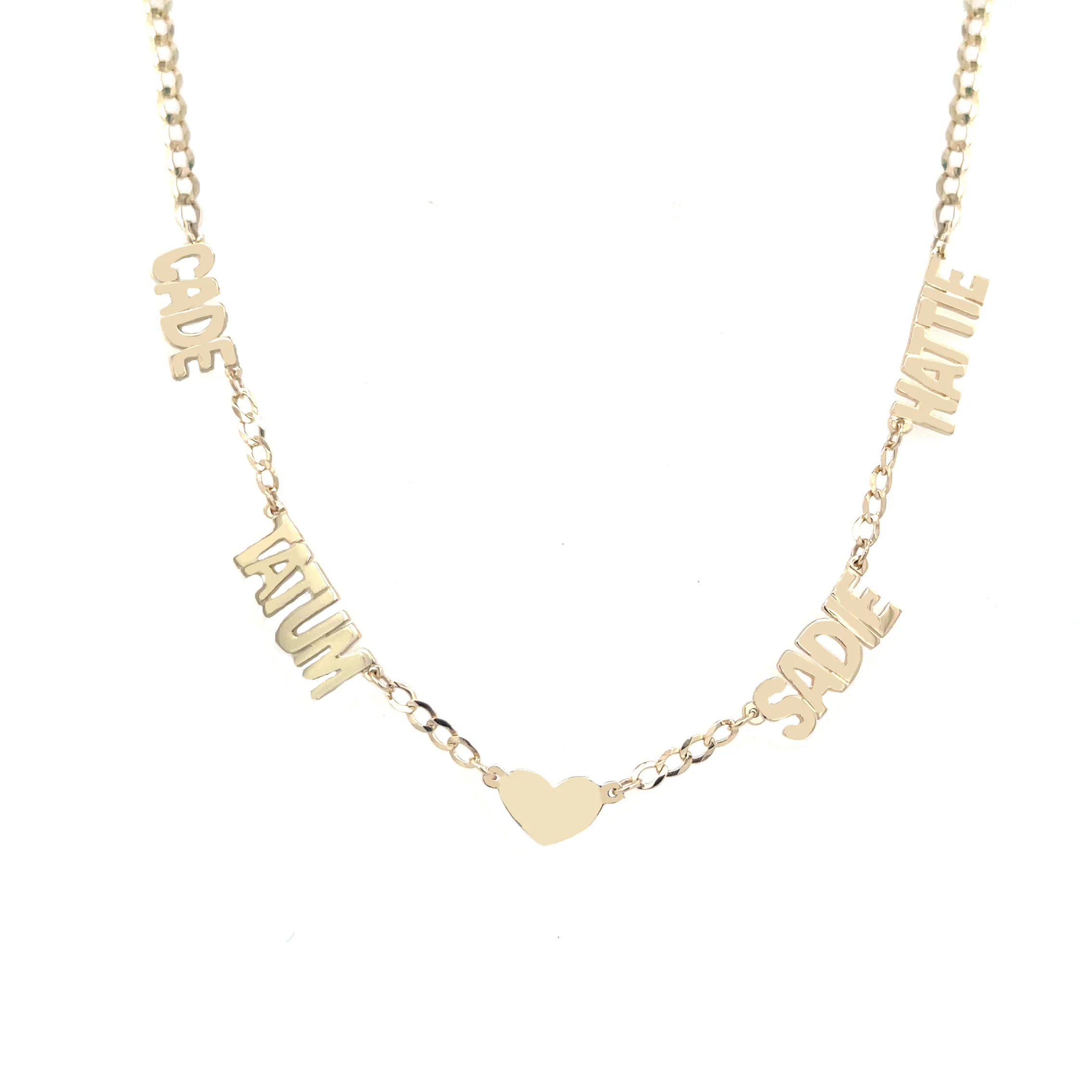 14K Rose Gold Personalized Name Necklace - Image 4