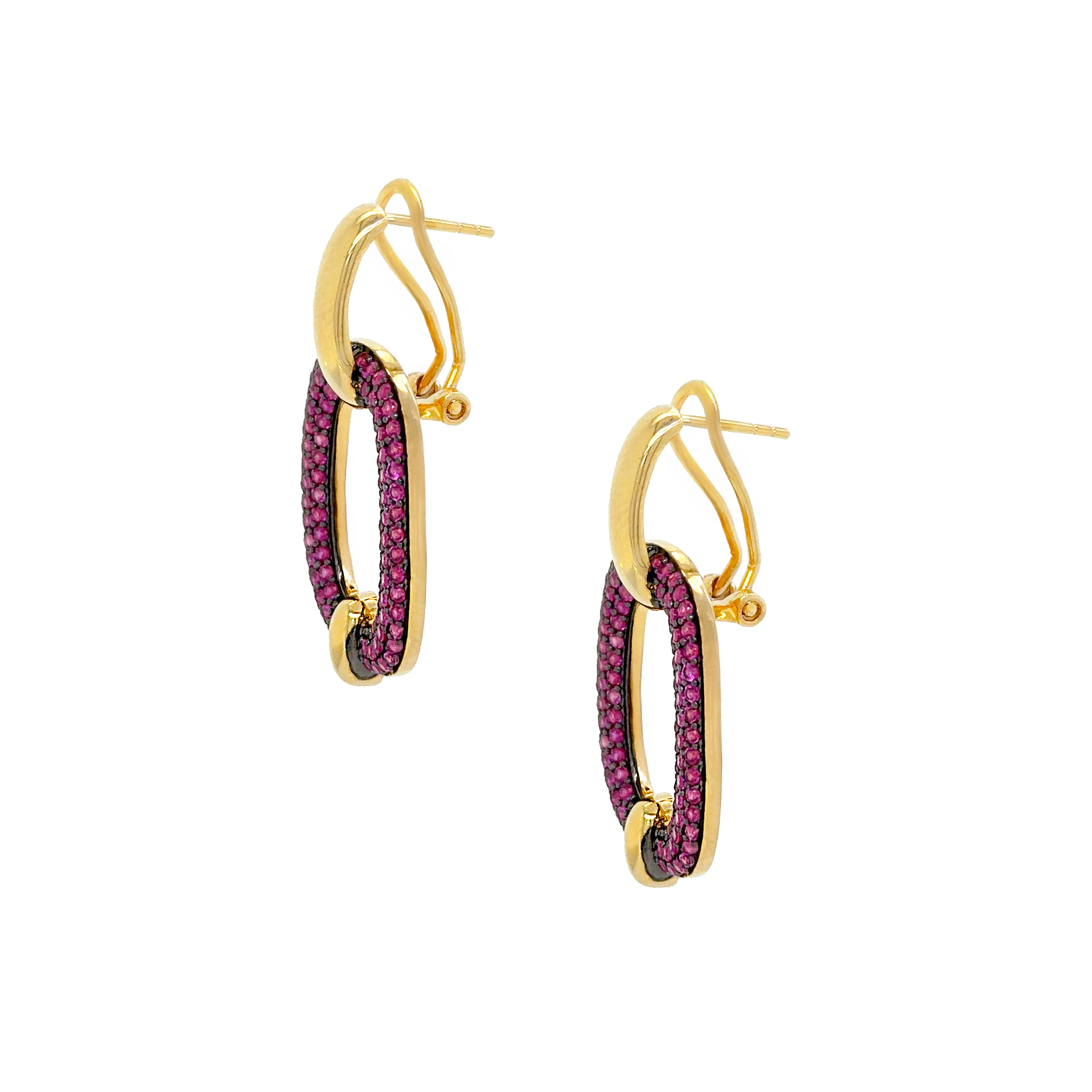 Ruby Open Oval Earrings - Image 3