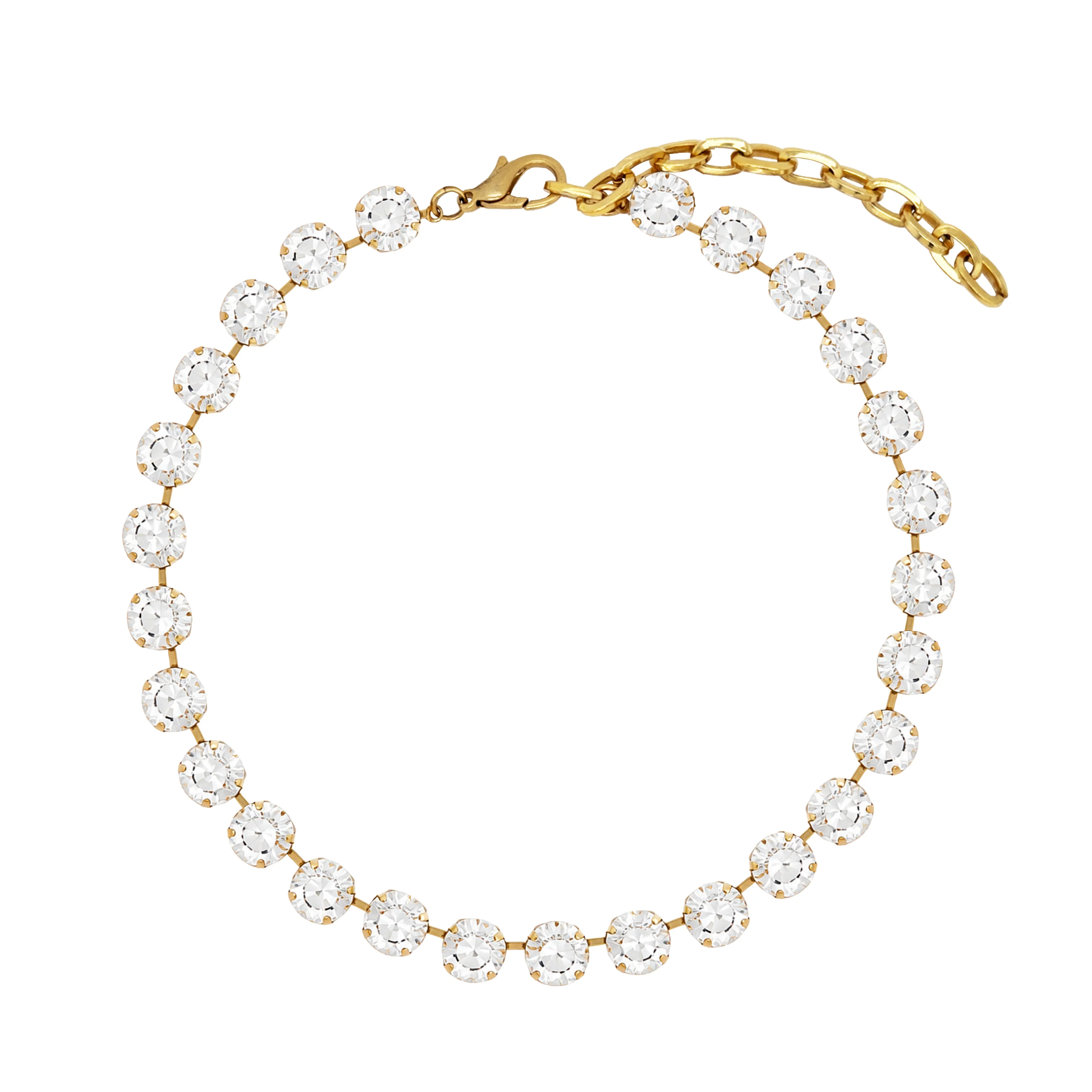 SALE Clear Crystal Necklace