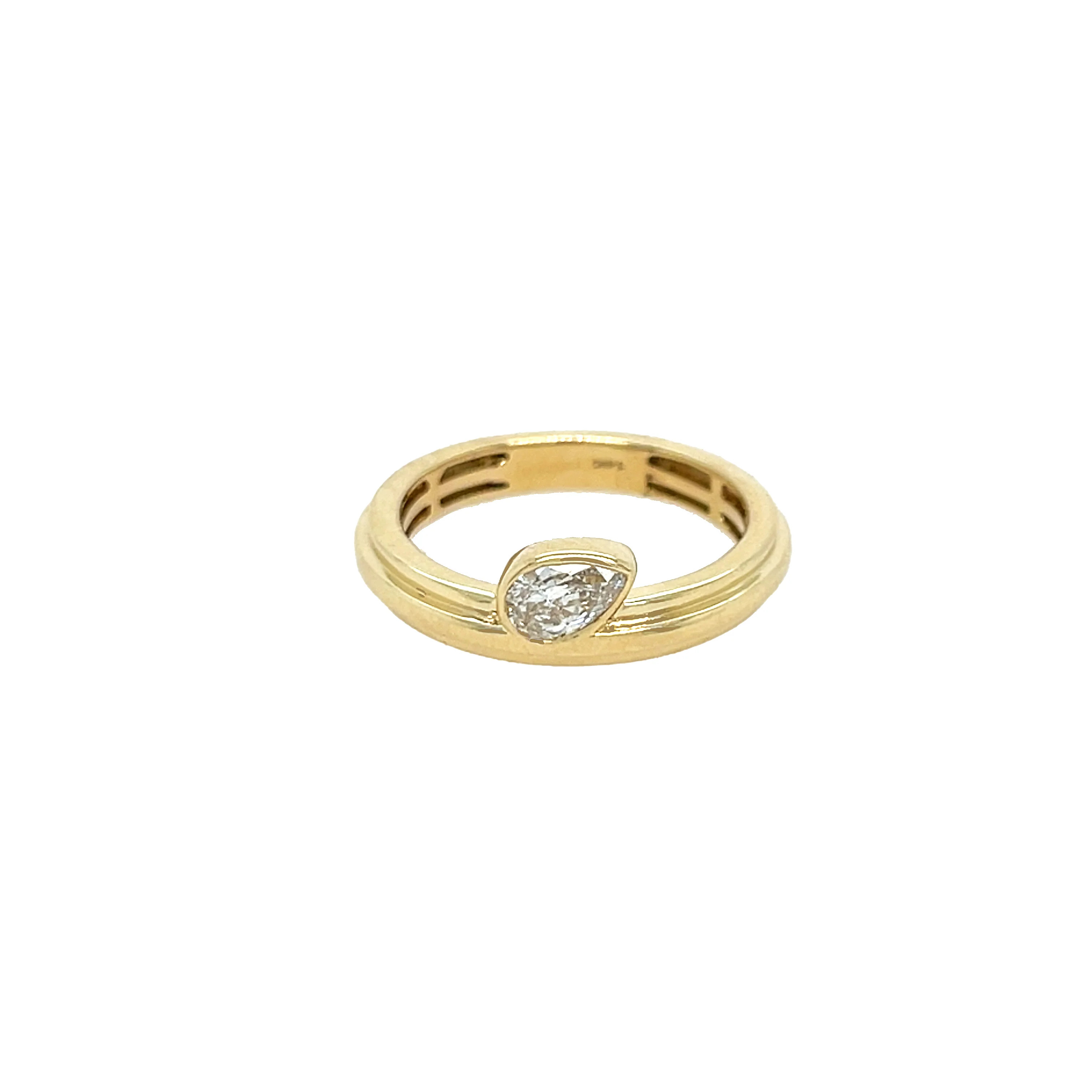 SALE Diamond Pear Shape Ring