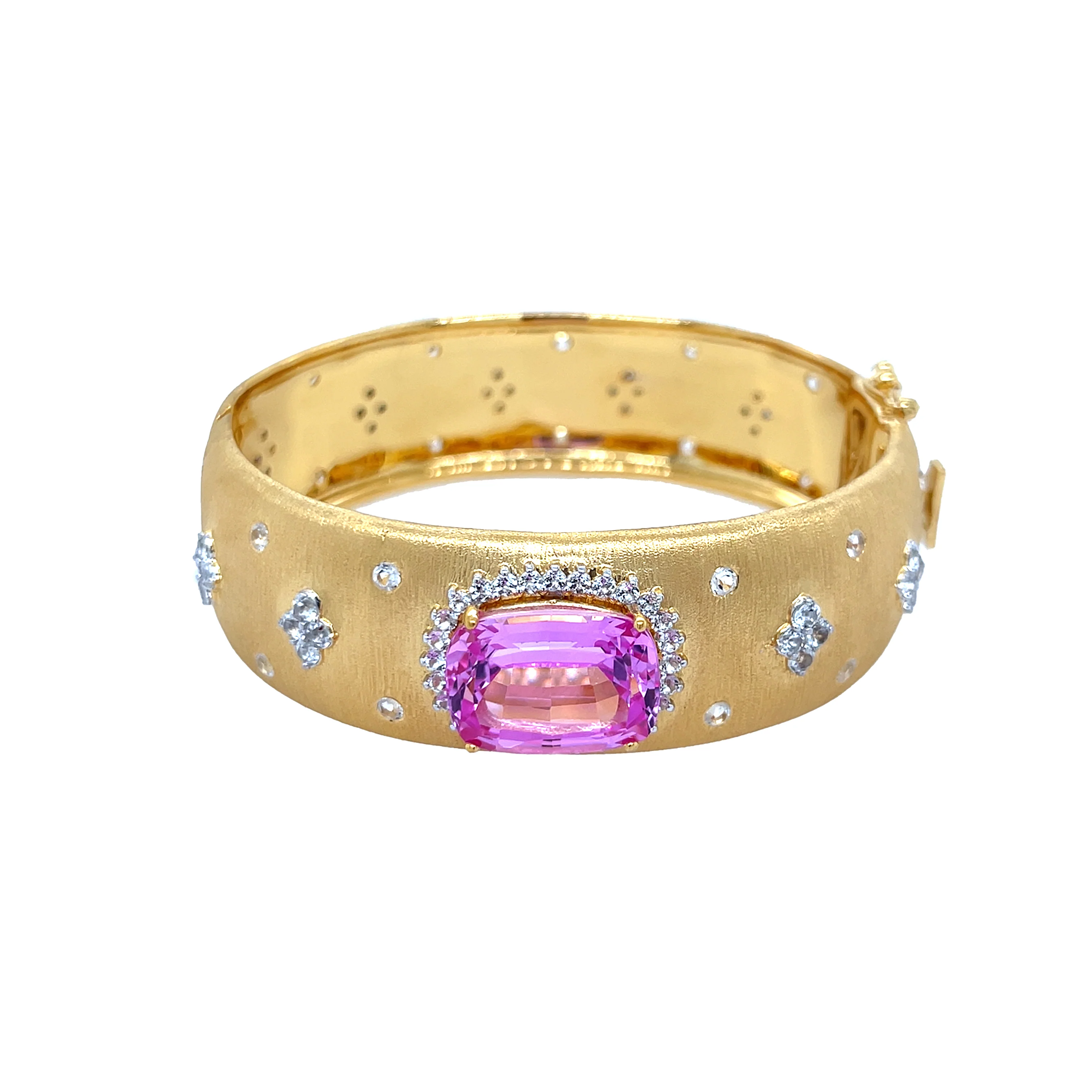 SALE Sapphire & Topaz Bangle Bracelet