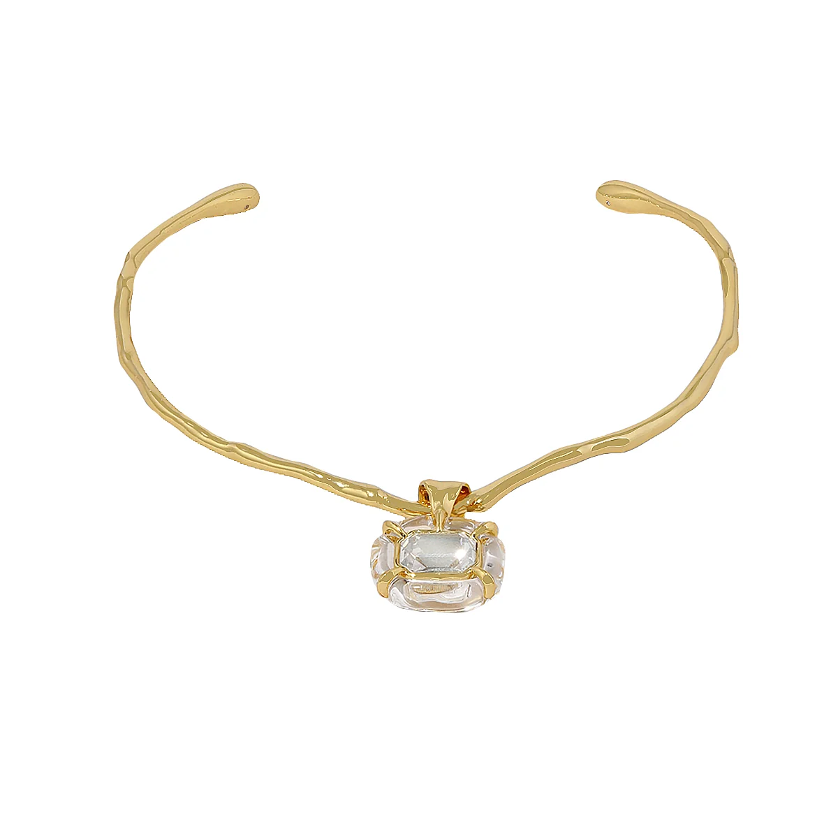 Sculpted Charm Choker Necklace - Image 3
