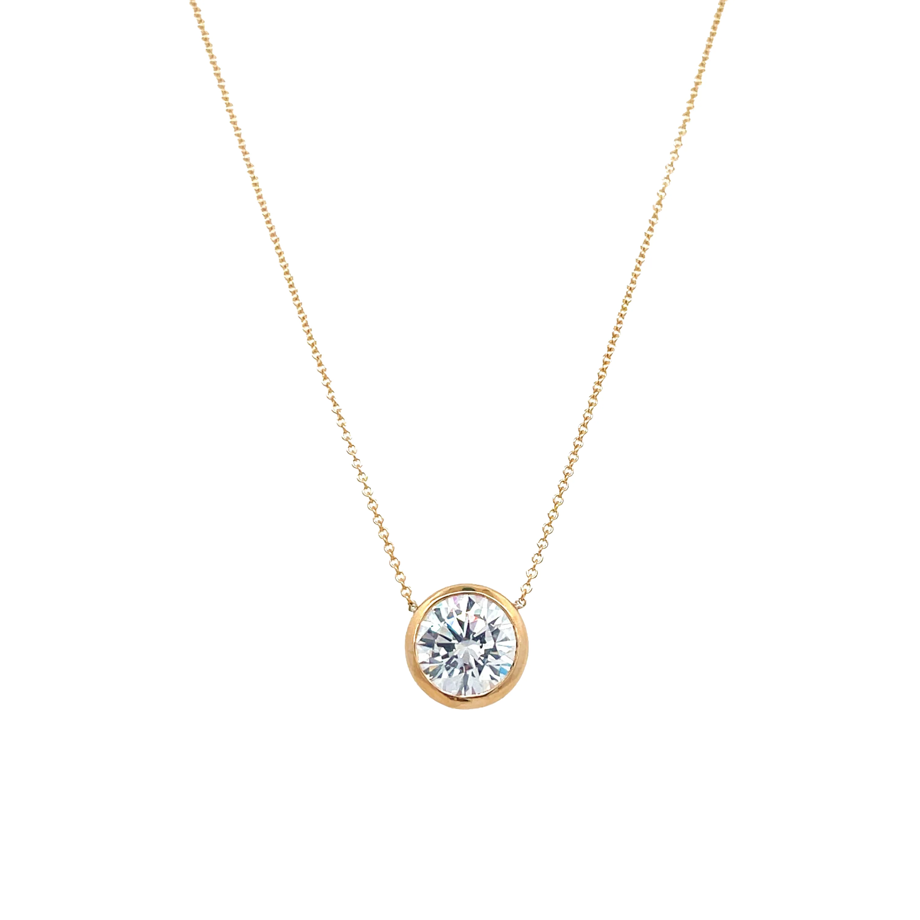 Large Solitaire Necklace