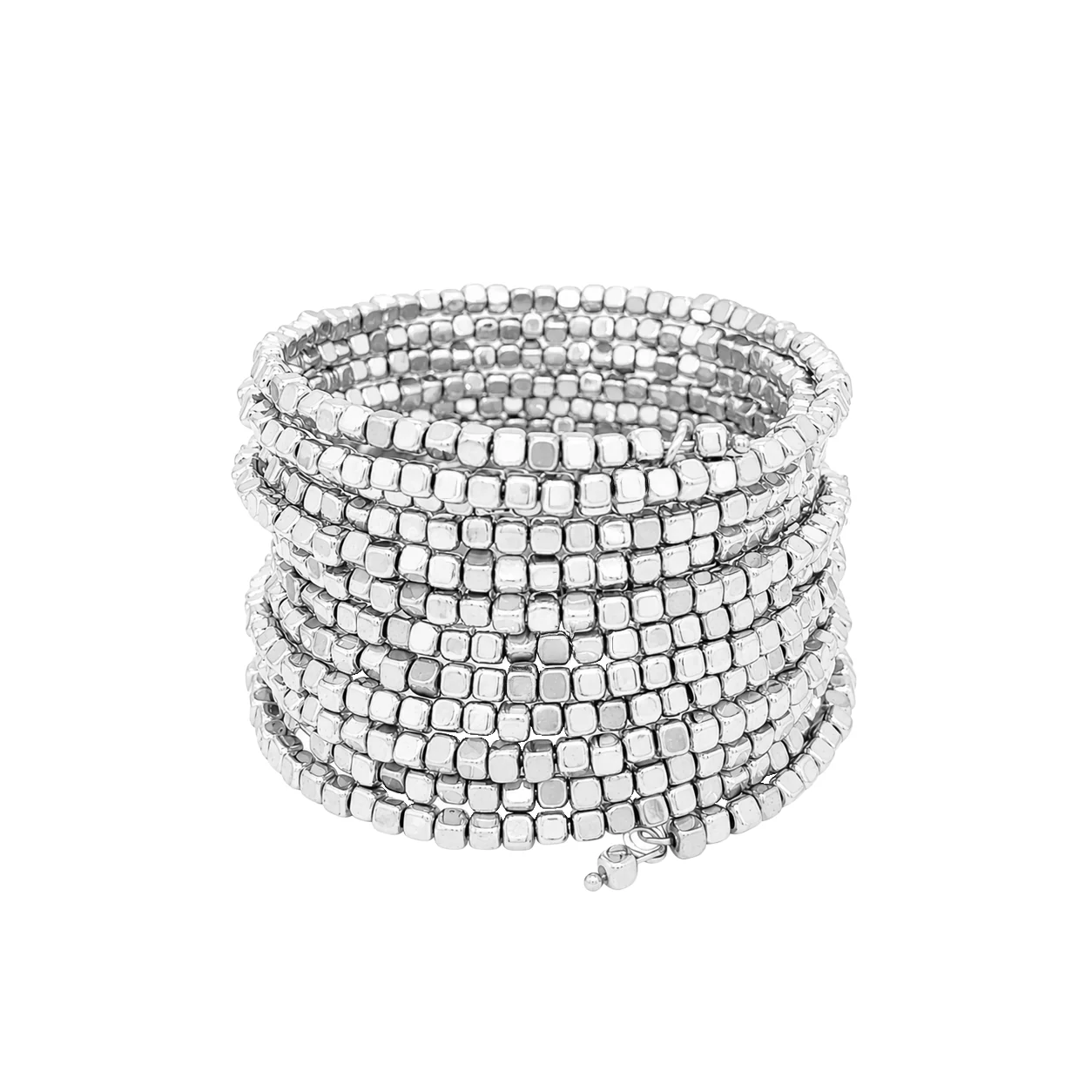 Square Bead Wrap Bracelet
