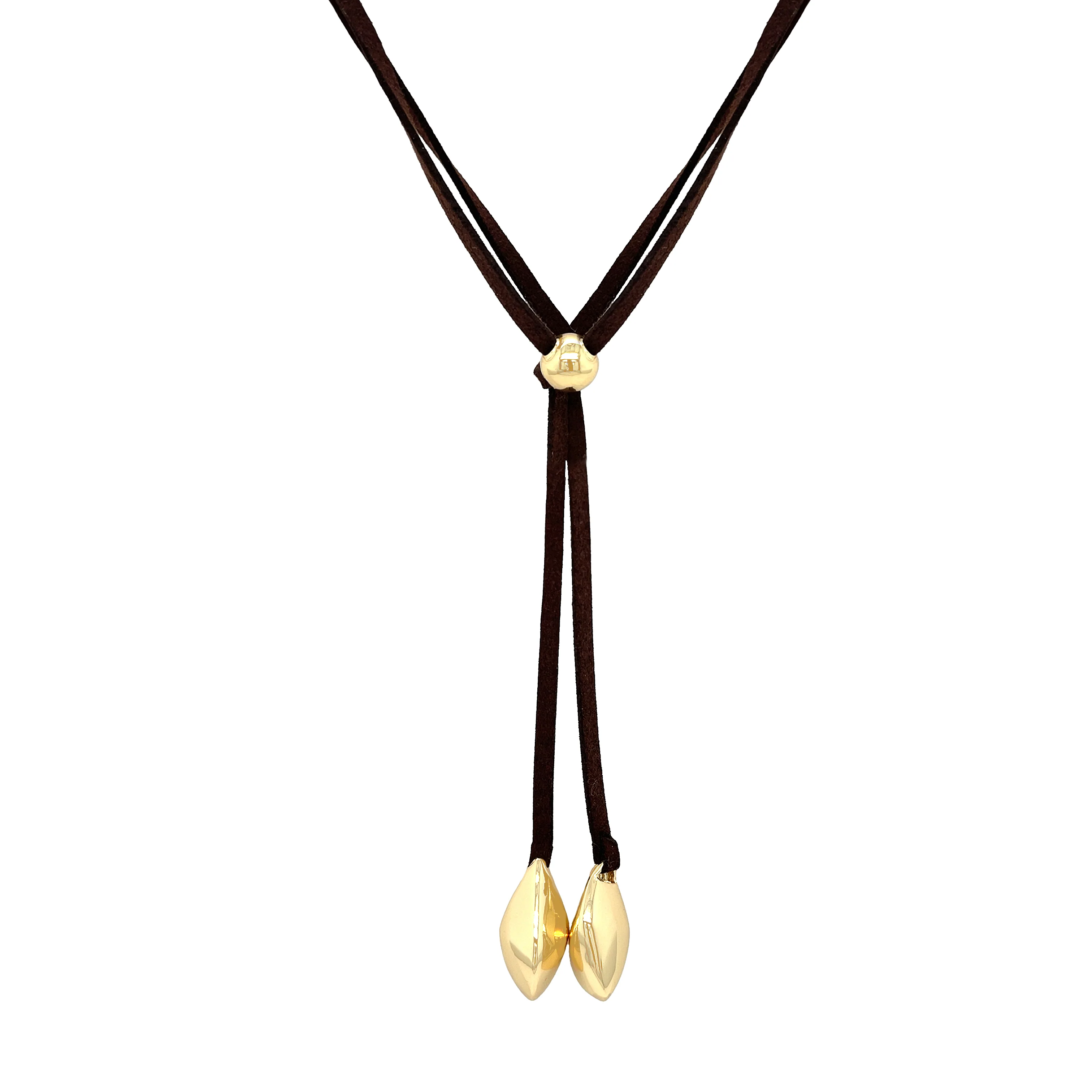 Suede Lariat Necklace