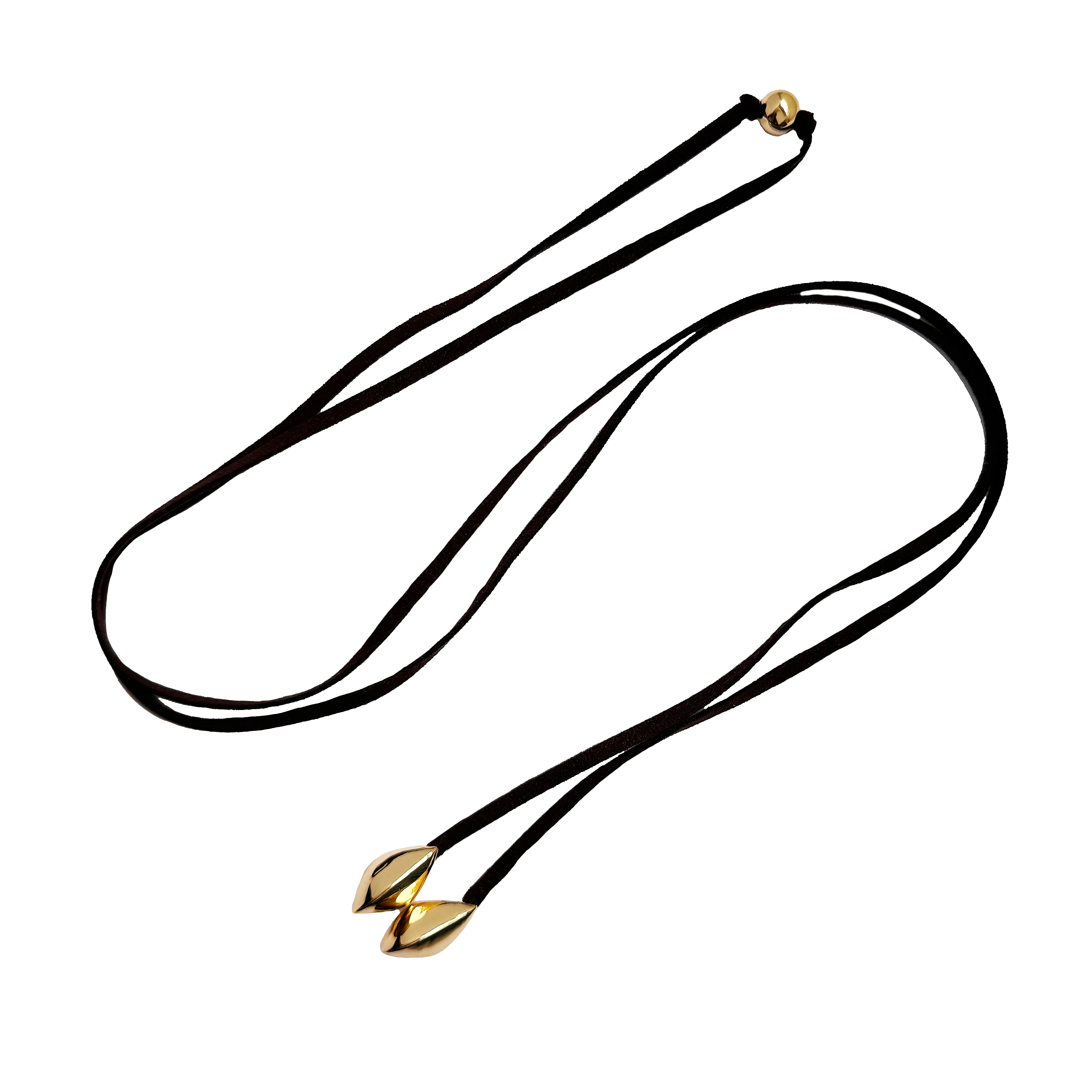 Suede Lariat Necklace - Image 3