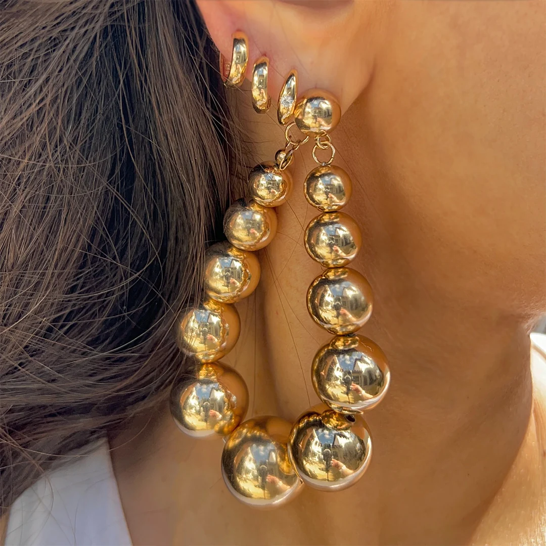 14K Huggie Earrings - Image 3
