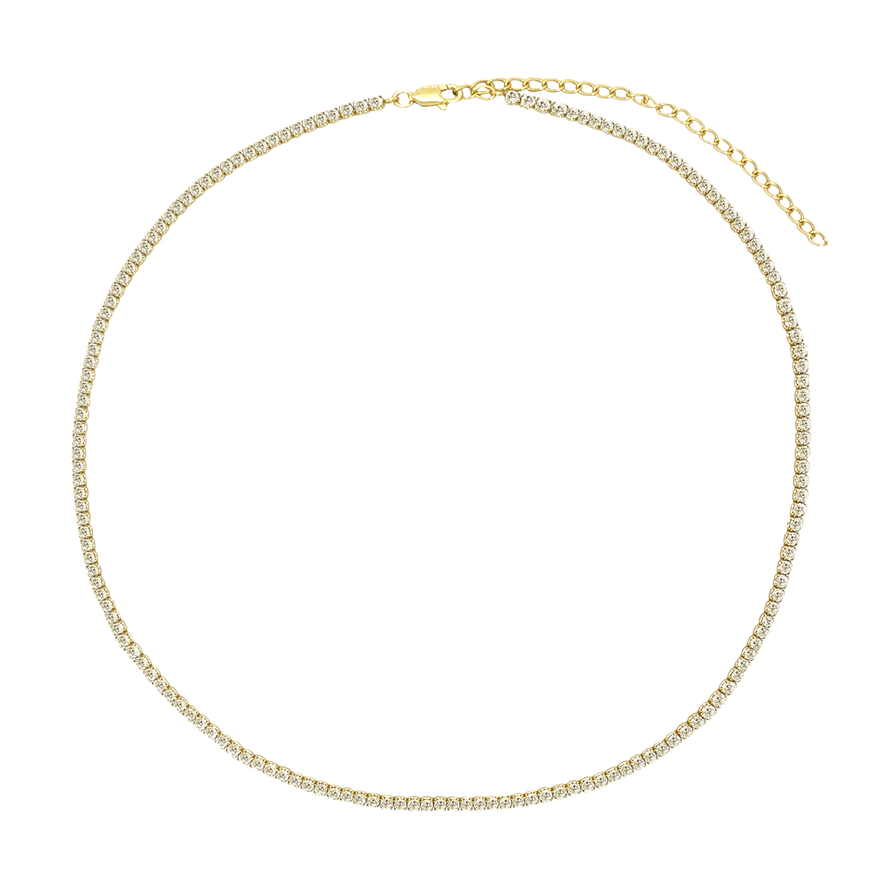 Thin Tennis Necklace