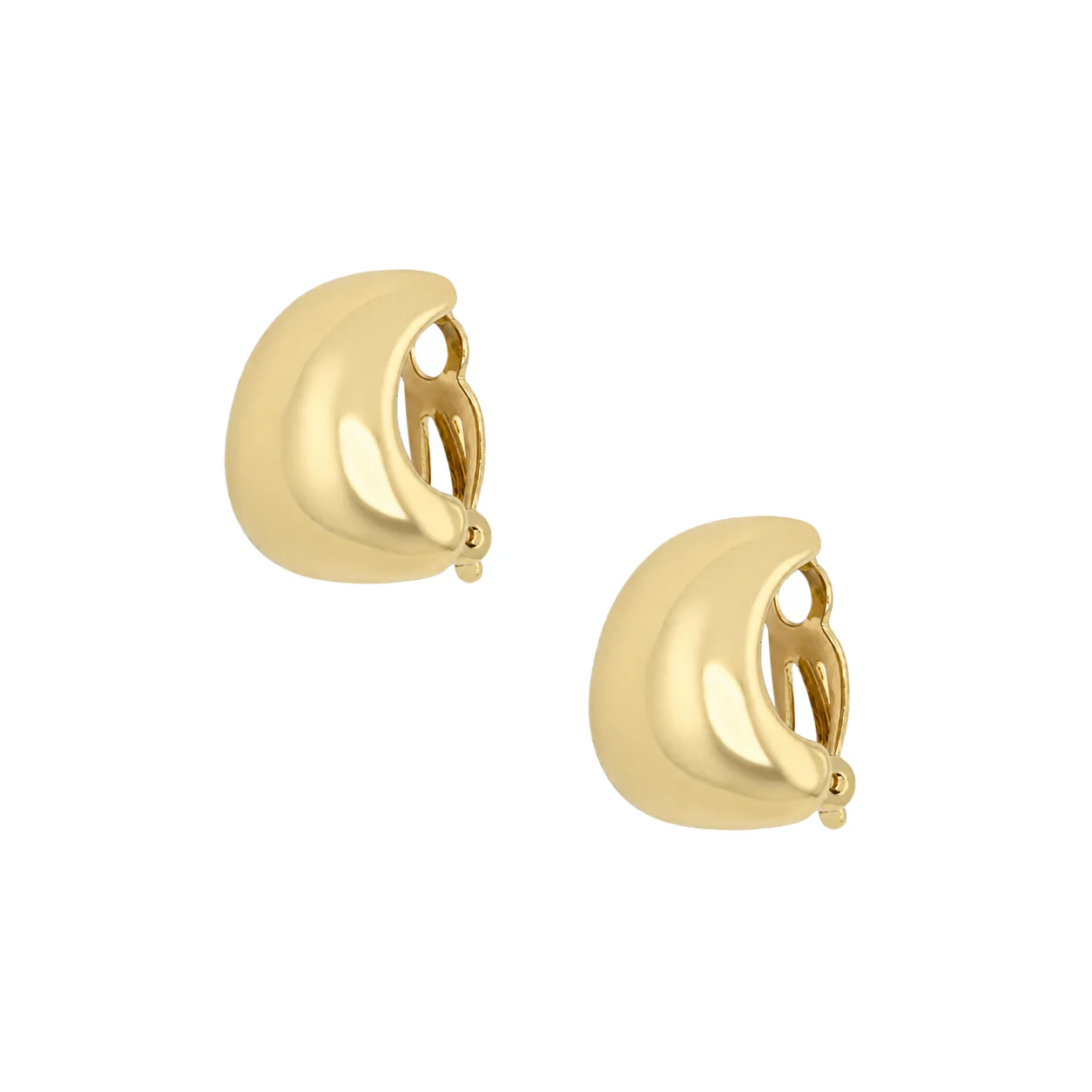 Triangle Hoop Clip On Earrings