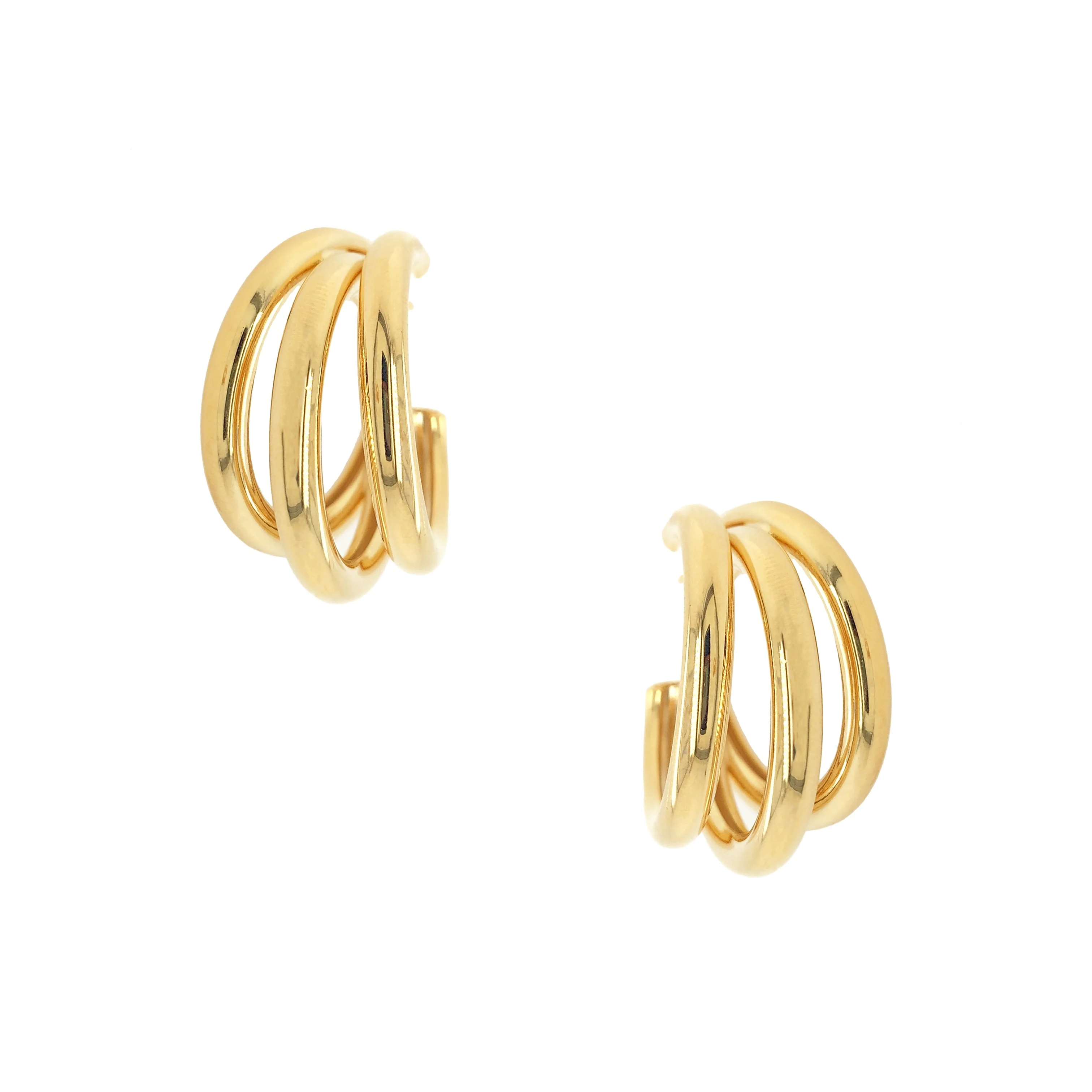 Triple Hoop Earrings - Image 2