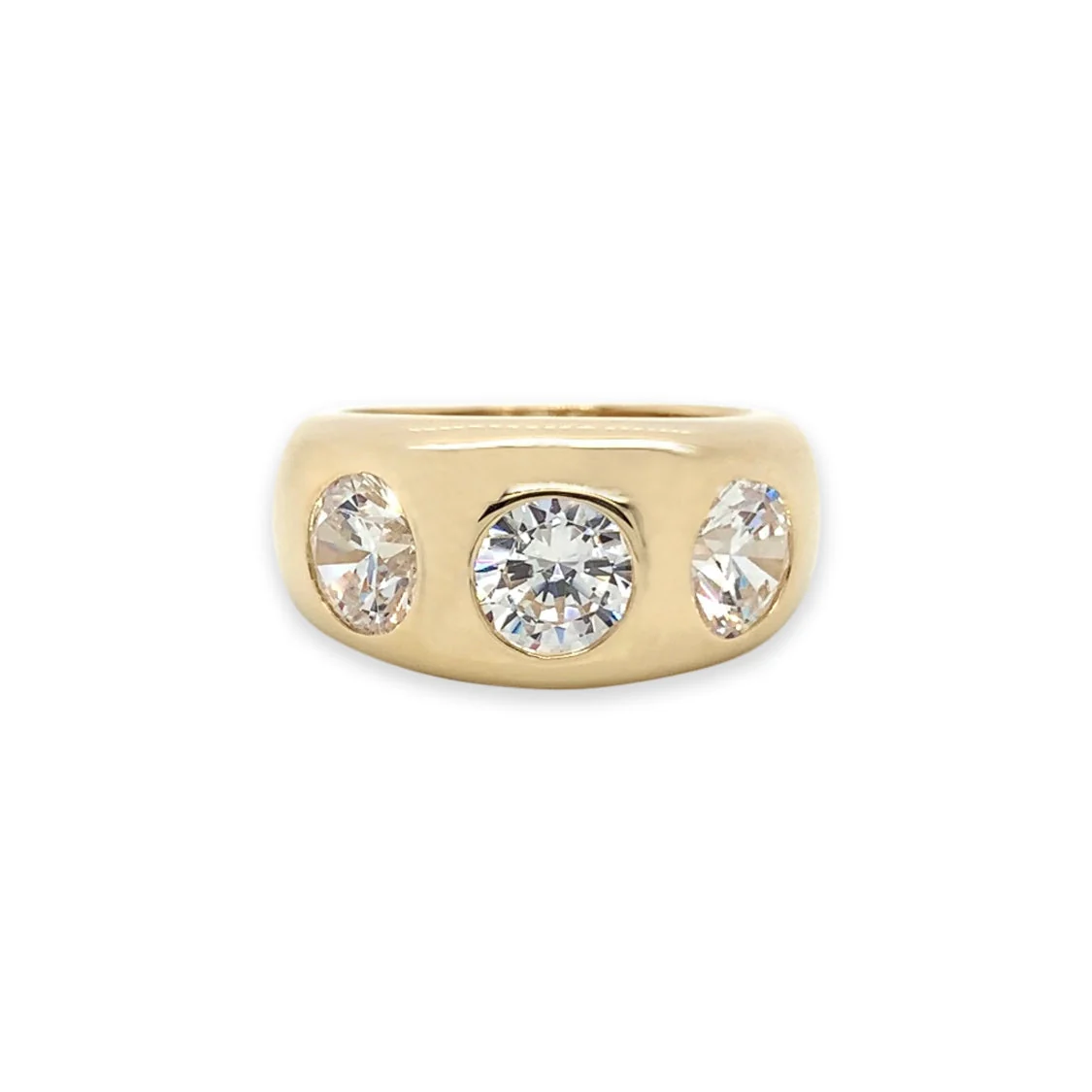 Triple Stone Gypsy Ring - Image 2