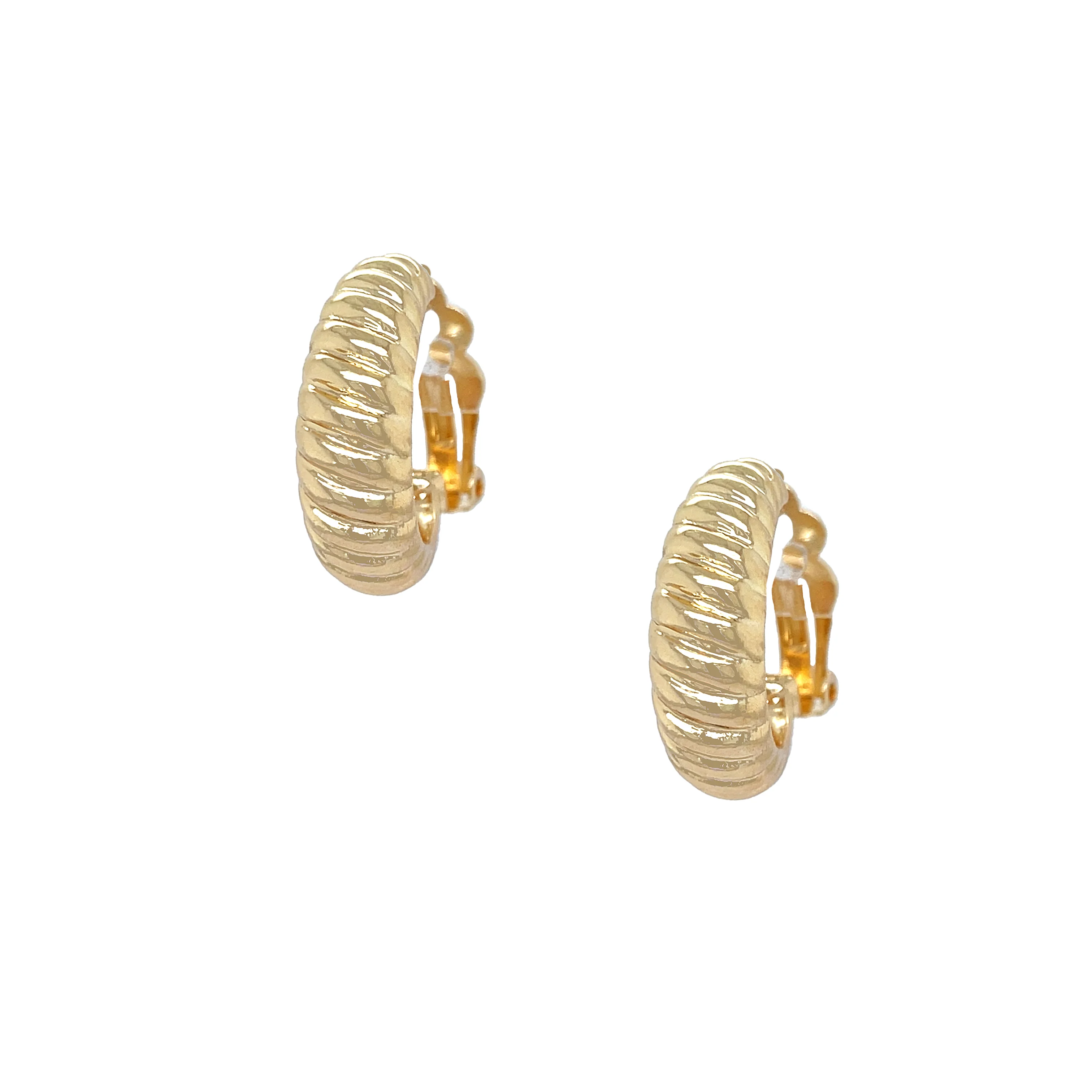 Twist Hoop Clip-On Earrings