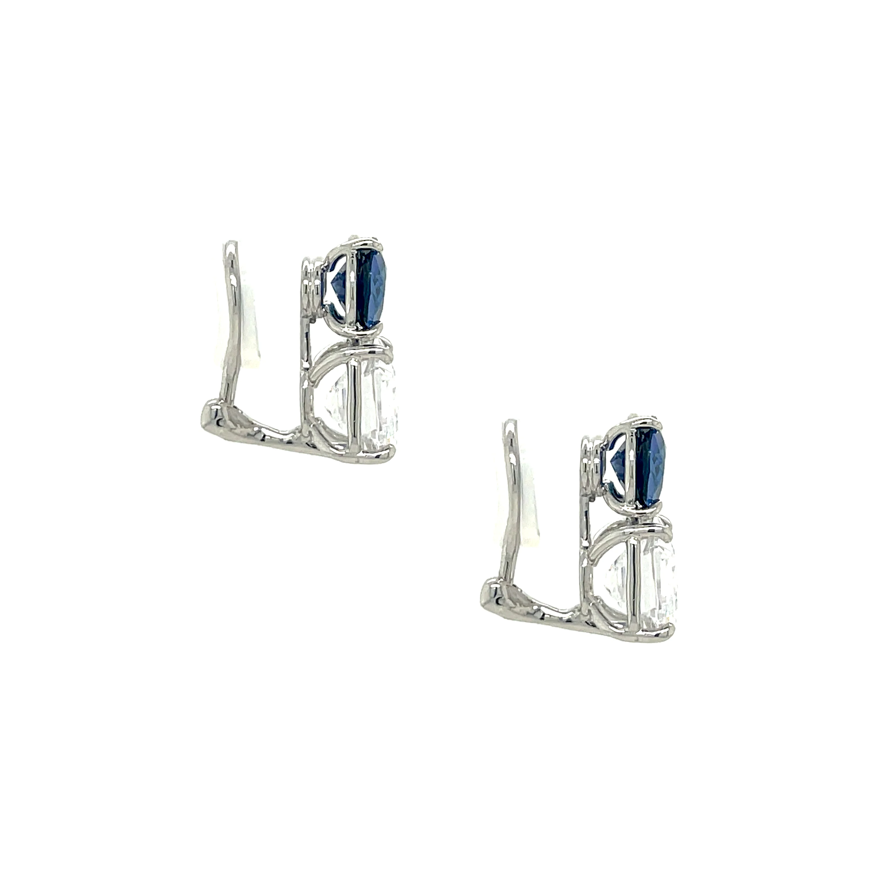 Two Stone Clip On Earrings - Image 2