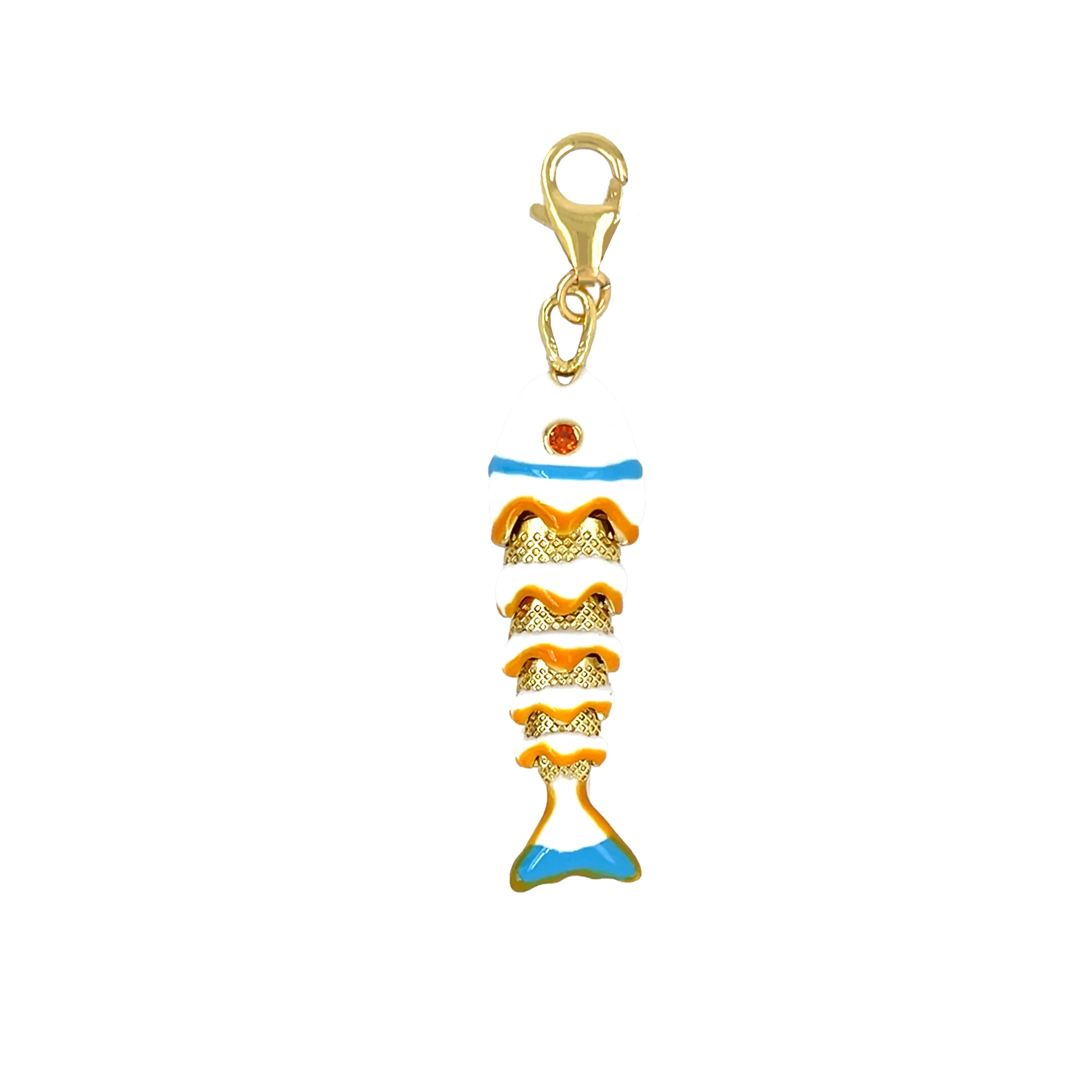 White Flex Fish Charm