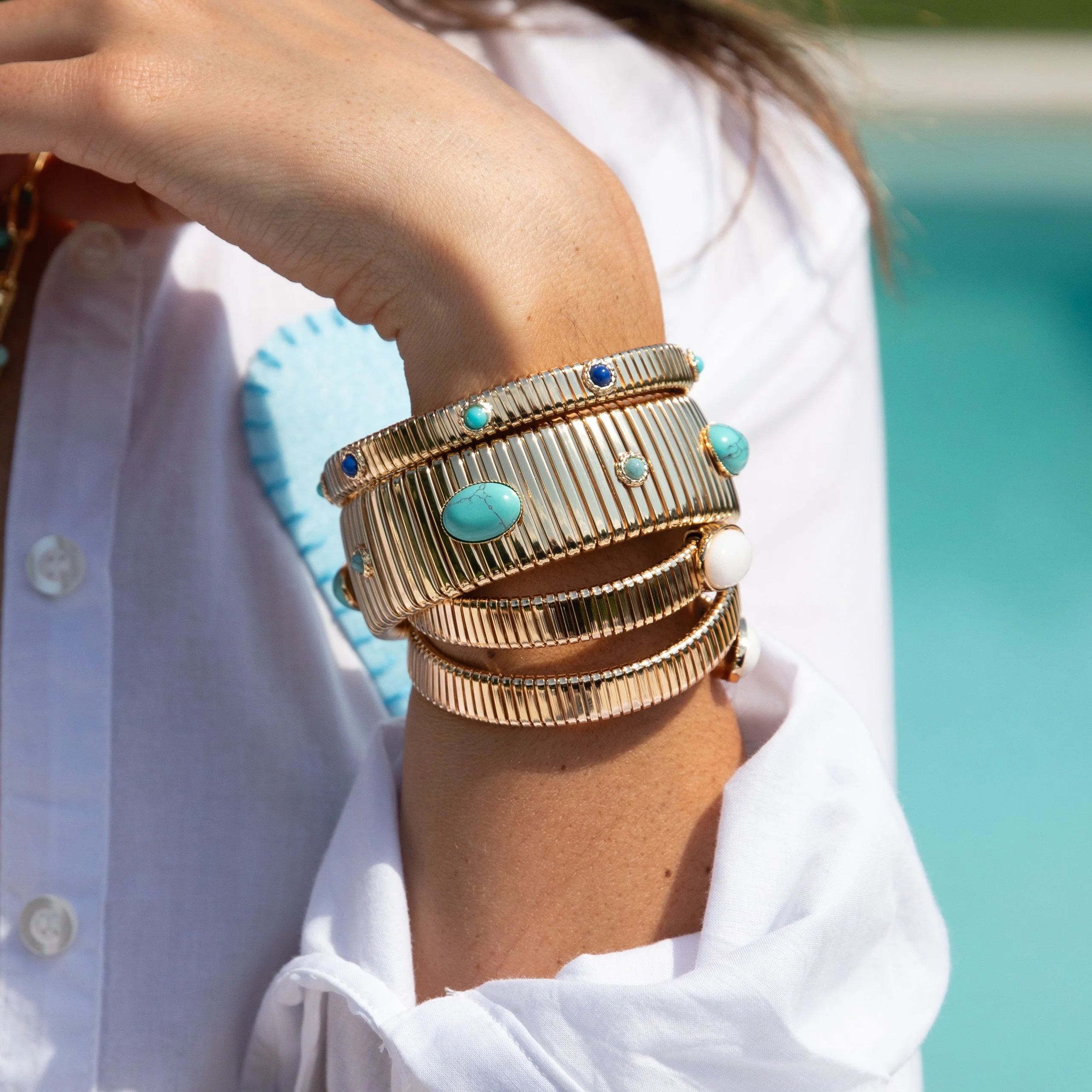 White Wrap Flex Bracelet - Image 3
