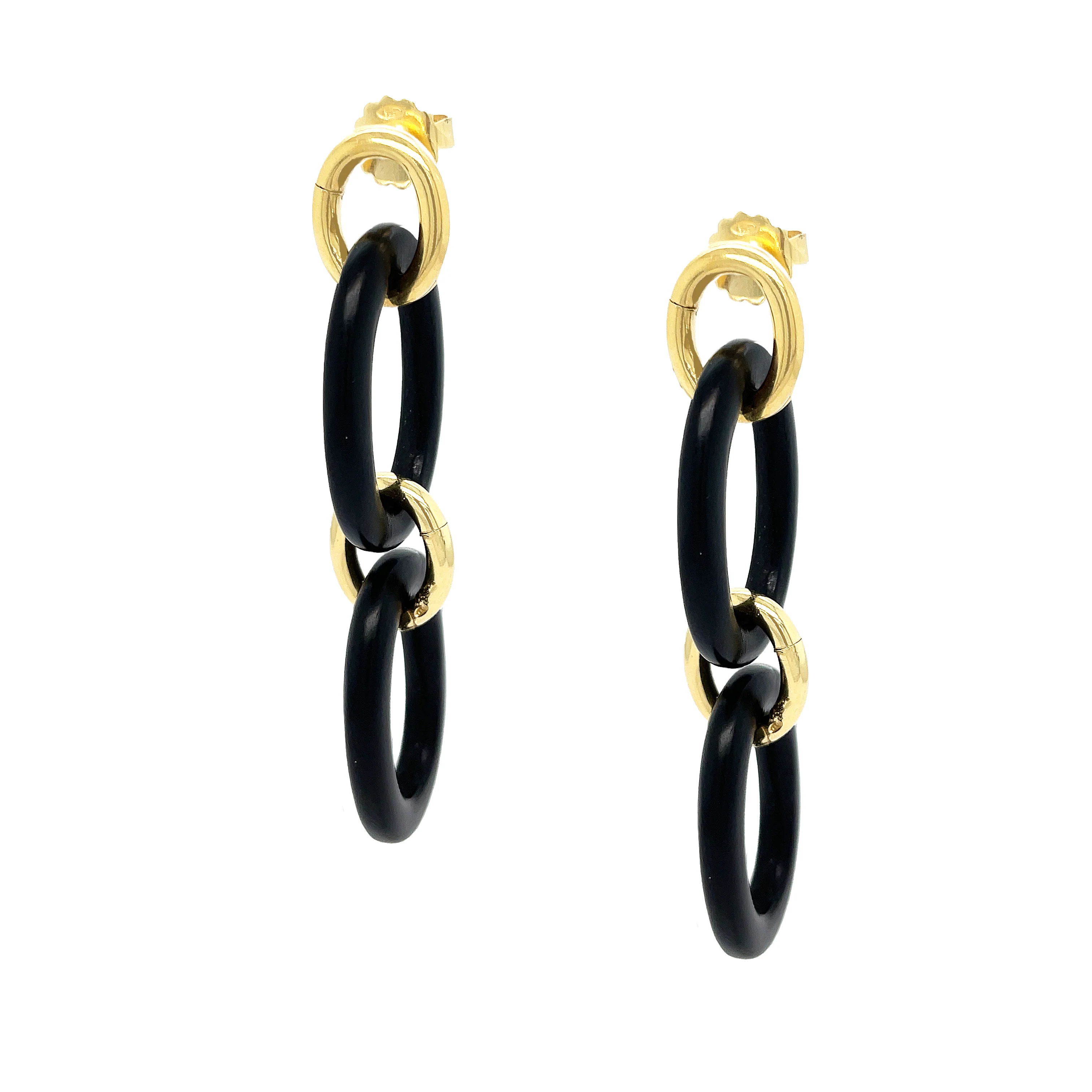 Wood Link Earrings